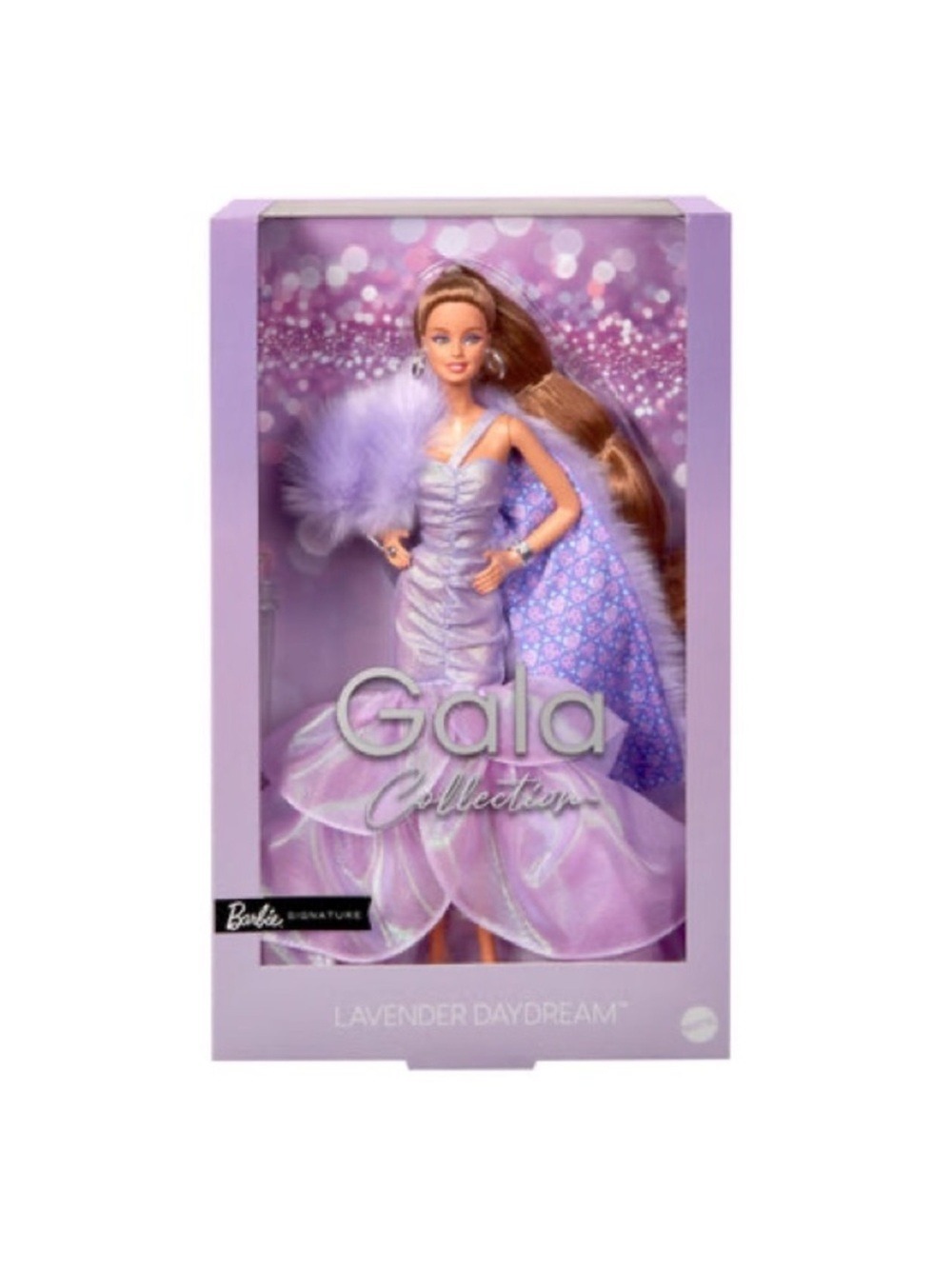 Barbie Signature Lavender Daydream with Faux-Fur Stole NRFB Gala Collection #2 - Picture 7 of 8